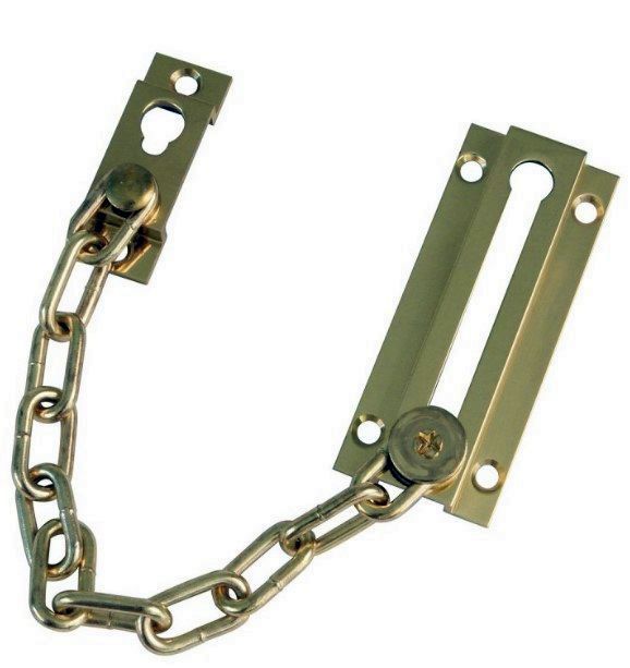 CADENA PUERTA AMIG MODELO 1 LATON