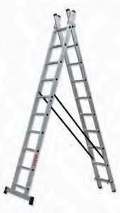 ESCALERA ROLSER ALUMINIO  11 PELDAÑOS 2 TRAMOS 6,21