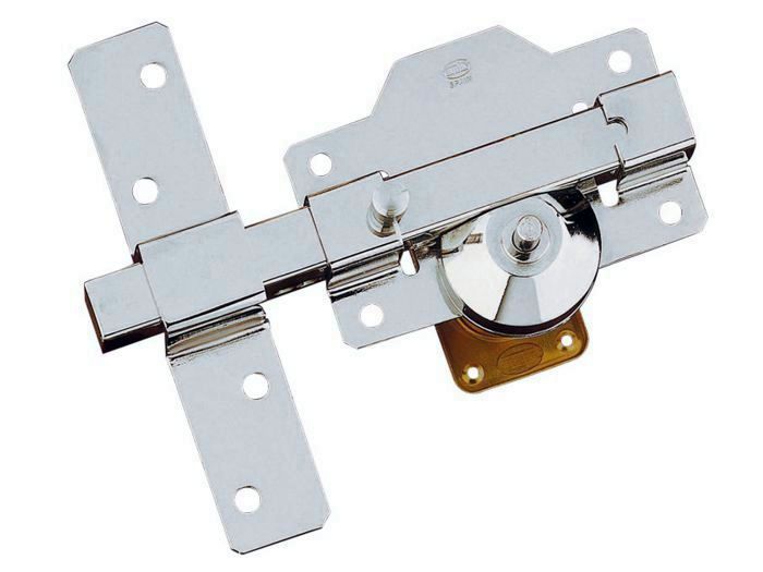 CERROJO AMIG CROMO 188MM. LLAVE/PASADOR