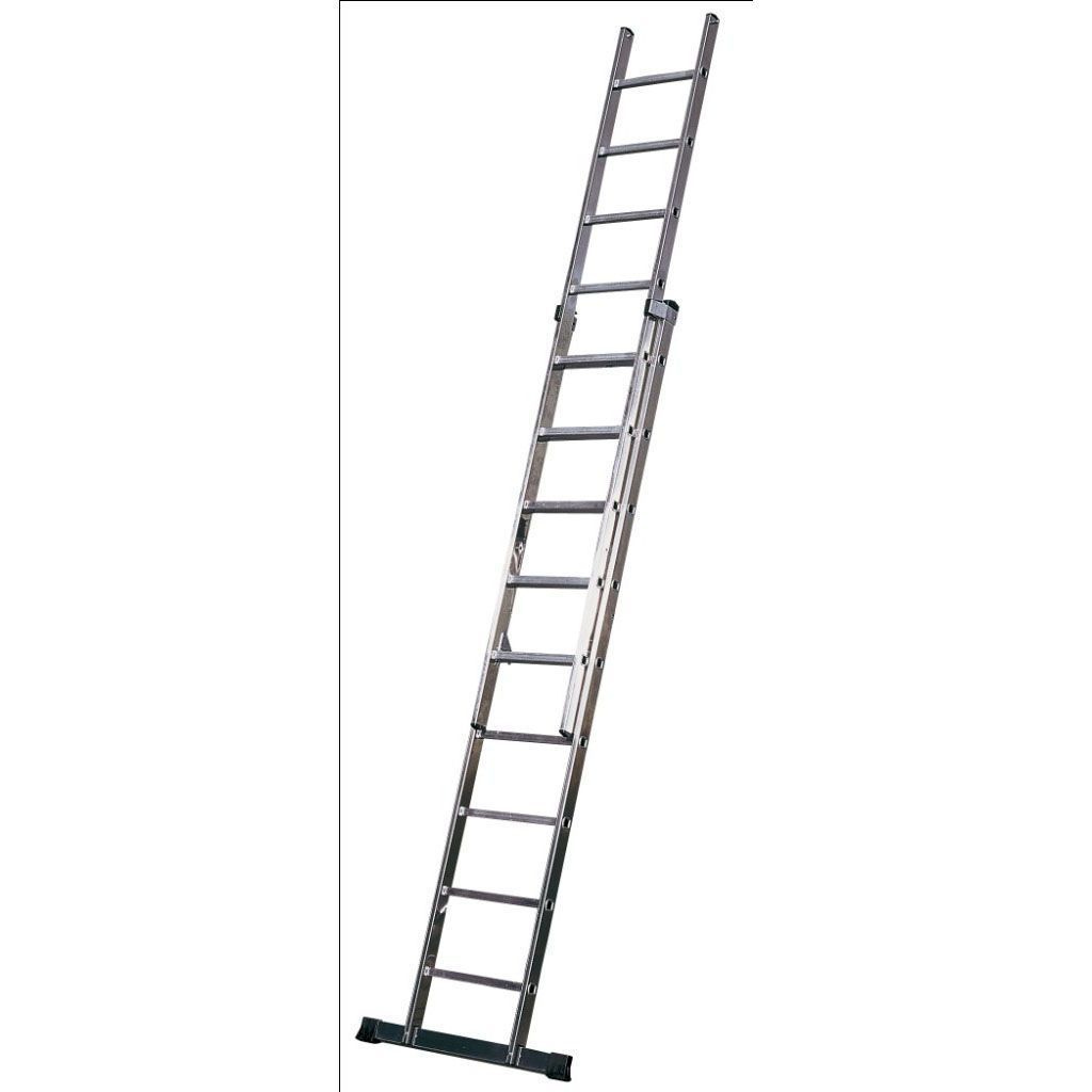 ESCALERA ROLSER ALUMINIO   9 PELDAÑOS 2 TRAMOS 5,65