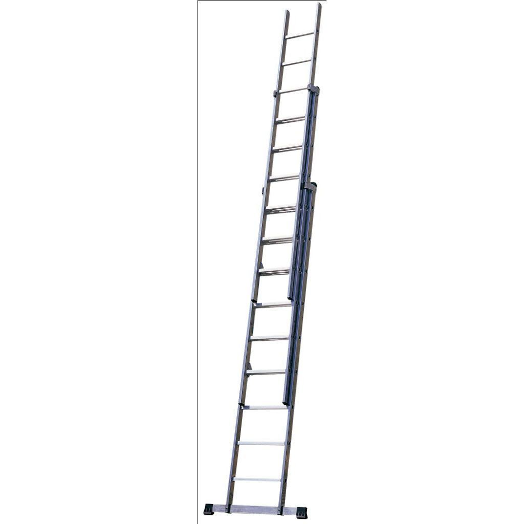 ESCALERA ROLSER ALUMINIO   9 PELDAÑOS 3 TRAMOS 7,40