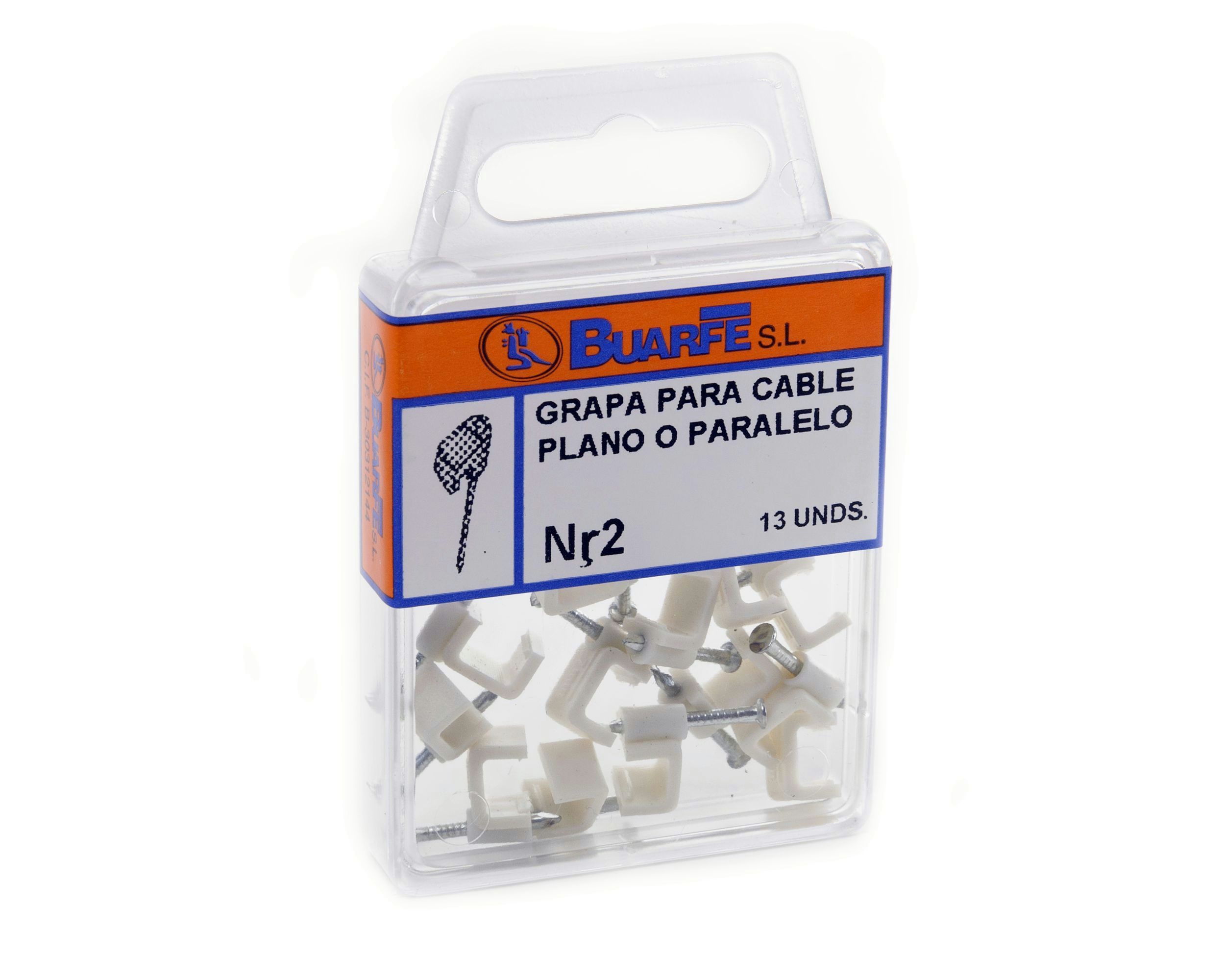 GRAPA BUARFE CABLE PARALELO 2 BLISTER 13 UNID.