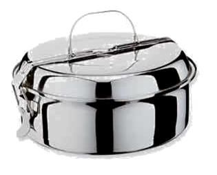 FIAMBRERA ILSA INOXIDABLE 20 CMS. 2 PLATOS