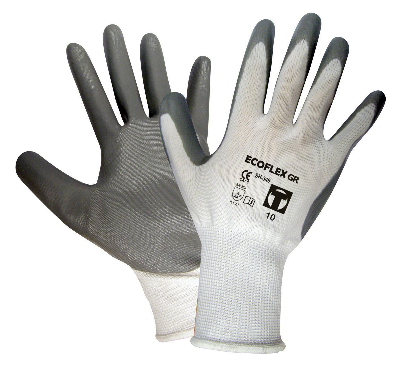 GUANTES NITRILO ECOFLEX GRIS T10 (12U)