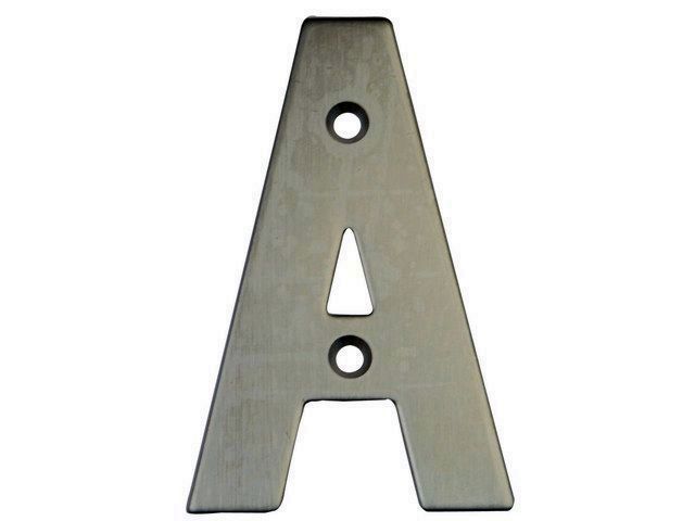 LETRA AMIG ACERO INOXIDABLE (4"10 CMS) MODELO A