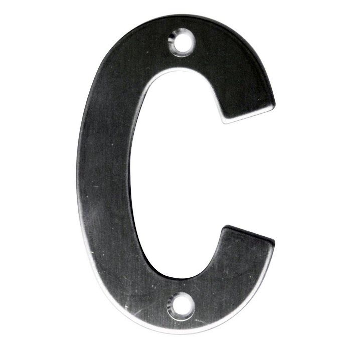 LETRA AMIG ACERO INOXIDABLE (4"10 CMS) MODELO C