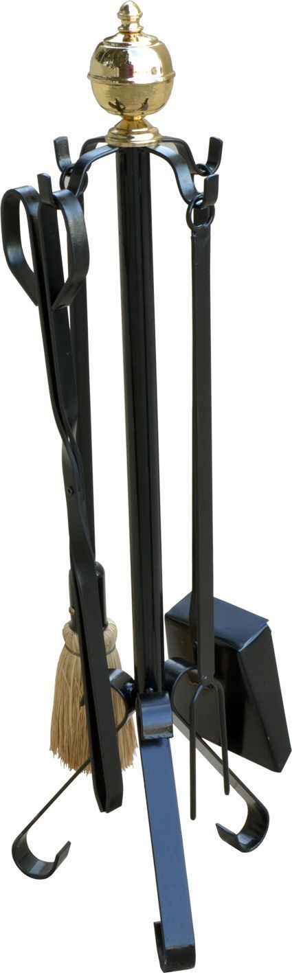 CHIMENEA PROFER POMO FORJADO (JUEGO 4 PZ.)