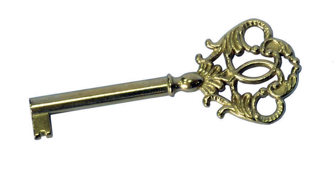 LLAVE ARMARIO DORADA 40 MM.