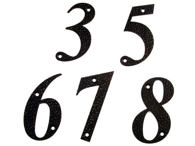 NUMERO AMIG FORJA NEGRO MODELO 9