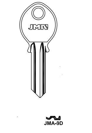 LLAVES EN BRUTO ALUMINIO  JMA9D