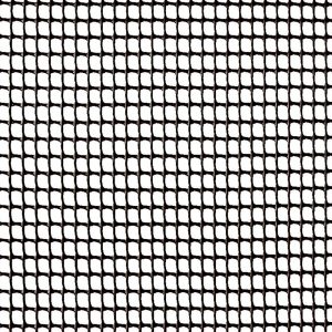 MALLA PLASTICO CUADRANET NEGRA 11X11 ROLLO 25MT