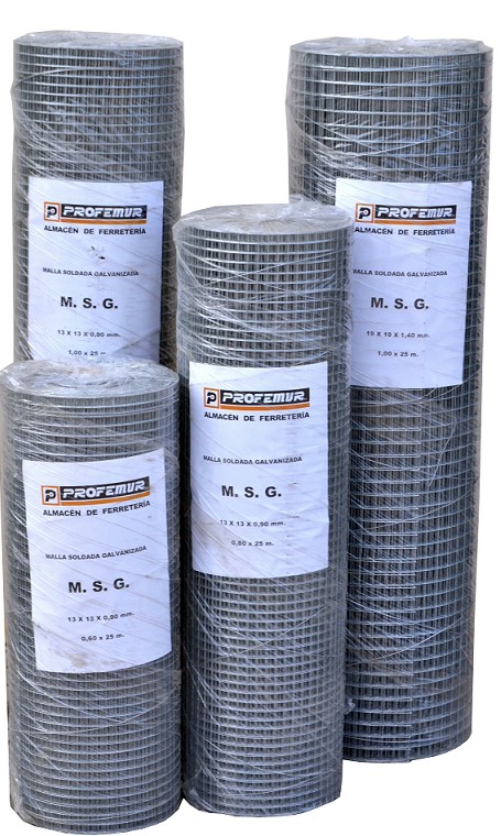 MALLA SOLDADA   6X60,6X 60 (ROLLO 25MTS)