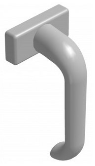 JUEGO MANIVELA ALUMINIO F137 PLATA
