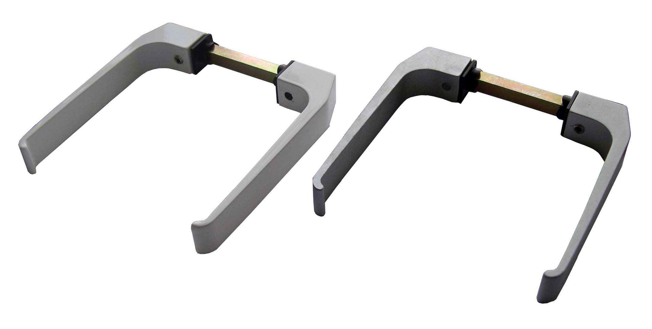 JUEGO MANIVELA ALUMINIO F140 A/PLATA