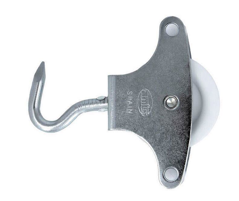 POLEA TENDEDERO AMIG N 5 RUEDA PLASTICO CON GANCHO (25U)