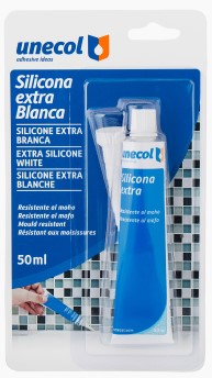 SILICONA EN TUBO 50 GRS. BLANCA UNECOL