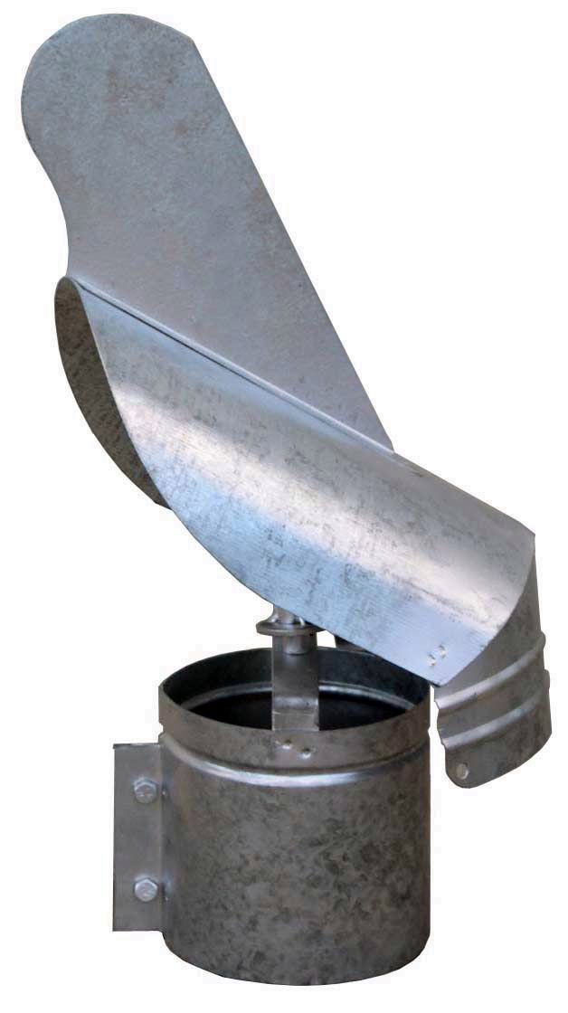 SOMBRERETE GALVANIZADO GIRATORIO 100 MM.