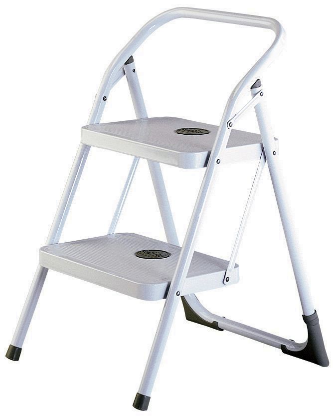 TABURETE ROLSER 2 PELDAÑOS MANGO 10 BLANCO