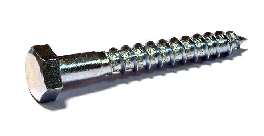 TIRAFONDO CABEZA HEXAGONAL  6 X 40 ZINCADO (100U)