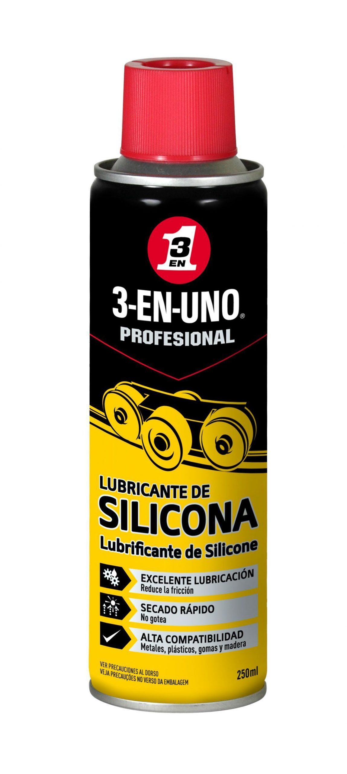 ACEITE 3 EN UNO PROFESIONAL SILICONA 250 ML.