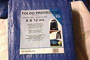 TOLDO REFORZADO AZUL 3X 2 90 GRS.