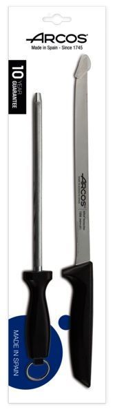 CUCHILLO ARCOS JAMONERO CON CHAIRA  136700 (240 MM)