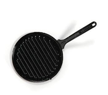 ASADORA VITRIFICADA CON MANGO DE 24 CMS.