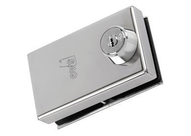 CERRADURA PUERTA CRISTAL SAG VP ACERO INOXIDABLE