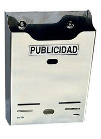 BUZON PUBLICIDAD BTV VERTICAL 8 INOXIDABLE 240X320