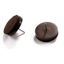 TOPE SILLA B77310M  DESLIZANTE C/FIELTRO (17 MM) MARRON (8UN) BRINOX