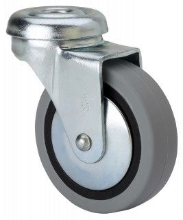 RUEDA GIRATORIA  TW0157 6010604 GRIS CON GOMA