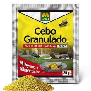 CEBO MASSO GRANULADO PARA MOSCAS 25 GRS.
