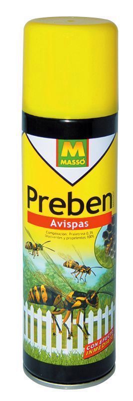 INSECTICIDA MASSO PREBEN AVISPAS 250ML.