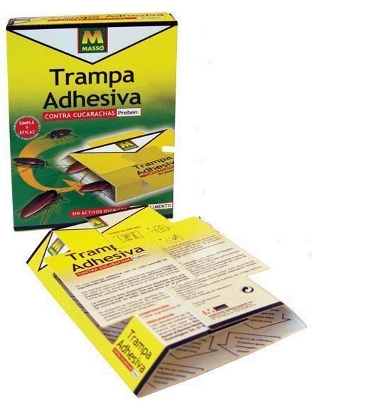 TRAMPA ADHESIVA MASSO CUCARACHAS (5UDS.)