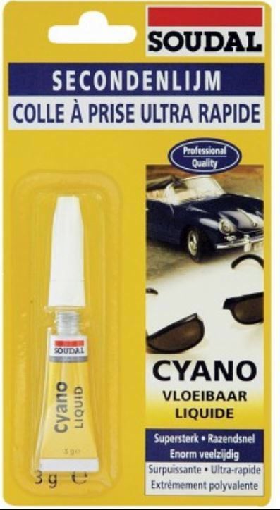 PEGAMENTO CIANOCRILATO SOUDAL  3 GRS.