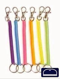 LLAVERO ESPIRAL JMA CON MOSQUETON (12U)