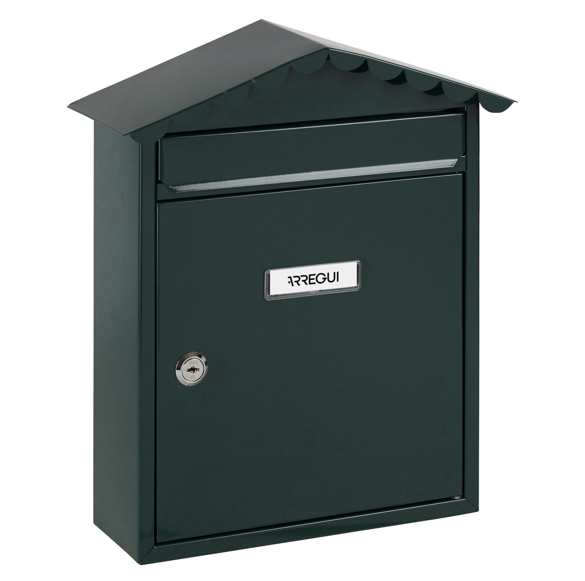 BUZON EXTERIOR ARREGUI VISIT 228X22MM. VERDE