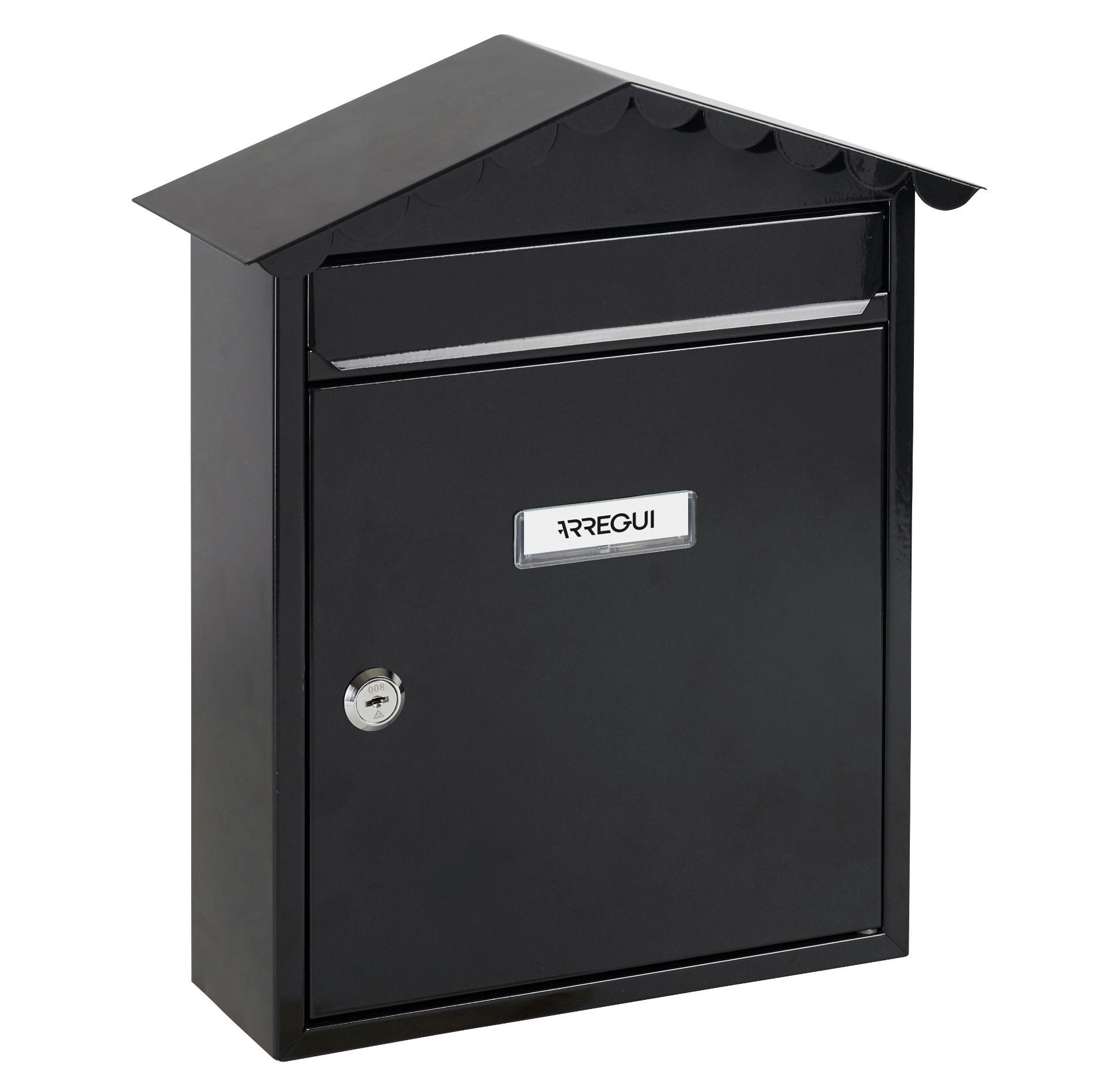 BUZON EXTERIOR ARREGUI VISIT 228X22MM. NEGRO