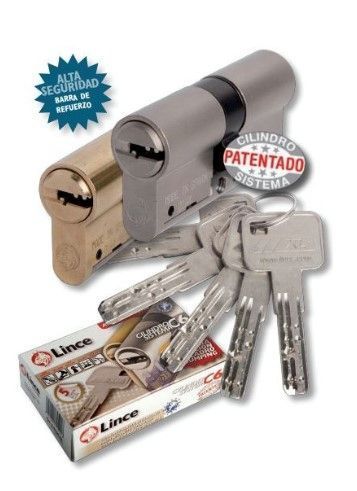 CILINDRO LINCE LATONADO SEGURIDAD C653030L (C6)