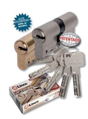 CILINDRO LINCE LATONADO SEGURIDAD C653535L (C6)