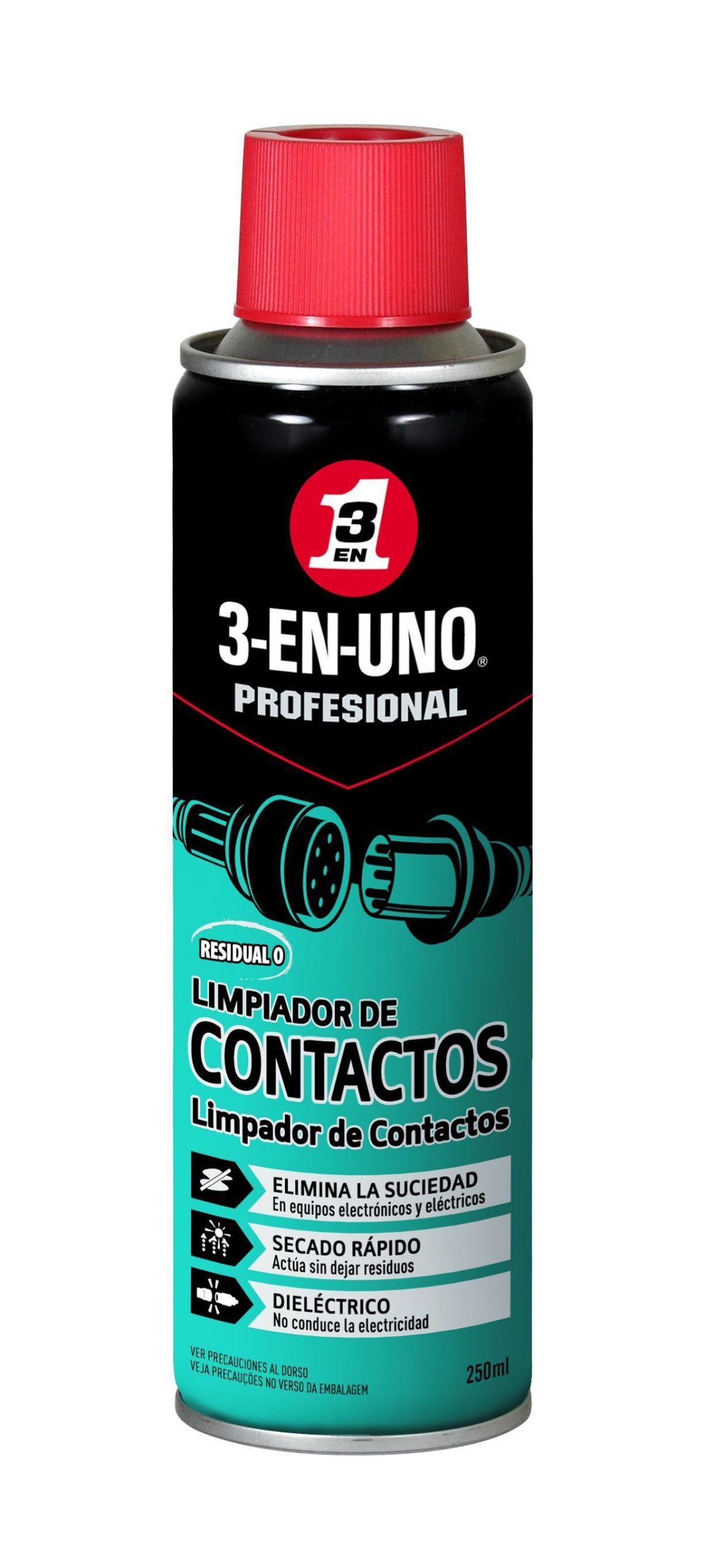 ACEITE 3 EN UNO LIMPIA CONTACTOS 250ML.