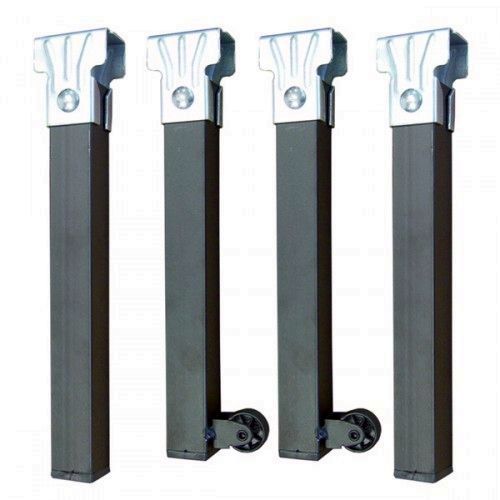 PATAS SOMIER 30X30MM. CUADRADAS CON RUEDAS 4U