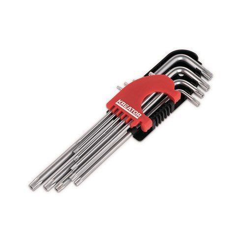 LLAVE TORX LARGA KREATOR 9PZS. KRT408303