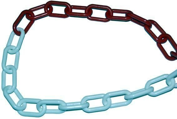 CADENA PLASTICO BICOLOR 8MM. (B/25MTS.)