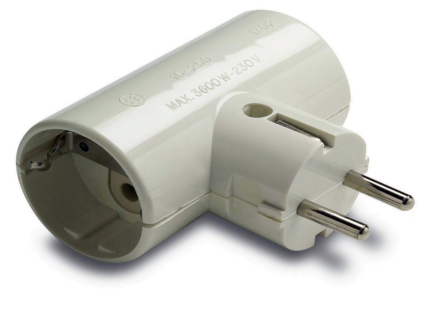 CLAVIJA DOBLE 16A T.T. CERAMICA RF.1302