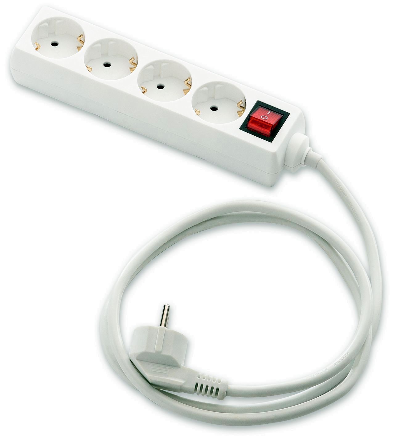 BASE MULTIPLE 4 TOMAS T.T.1'5M. CON INTERRUPTOR 9/704