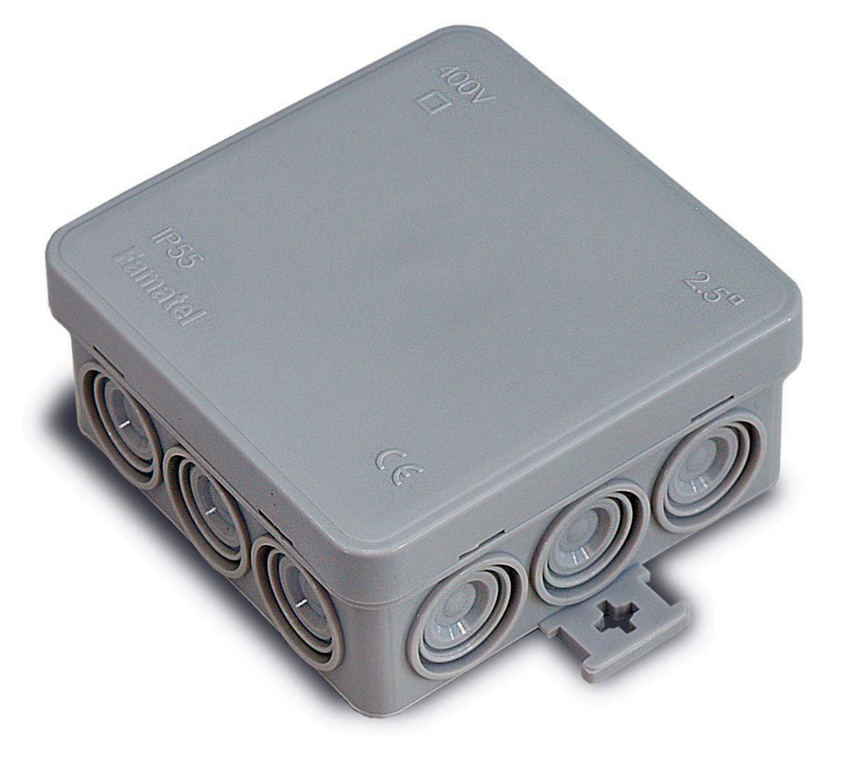 CAJA EMPALME ESTANCA  85X85 GRIS RF.3052
