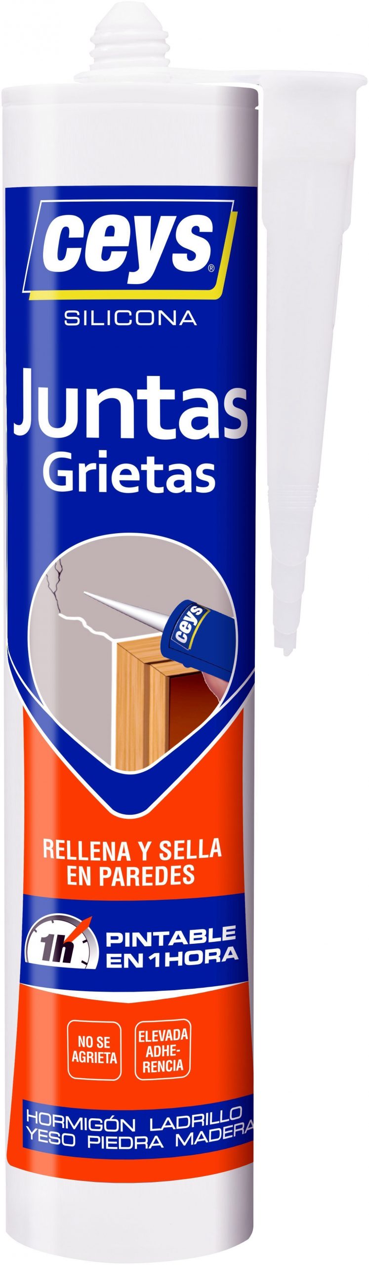 MASILLA ACRILICA RELLENO CEYS BLANCA 280 ML.