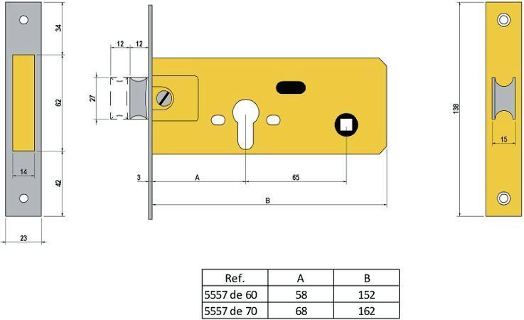 CERRADURA LINCE 555770 HN