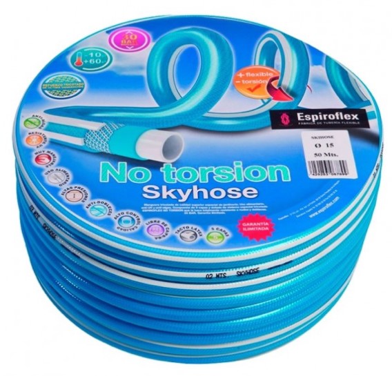 MANGUERA AZUL SKYHOSE 15MM. ROLLO 25MTS.